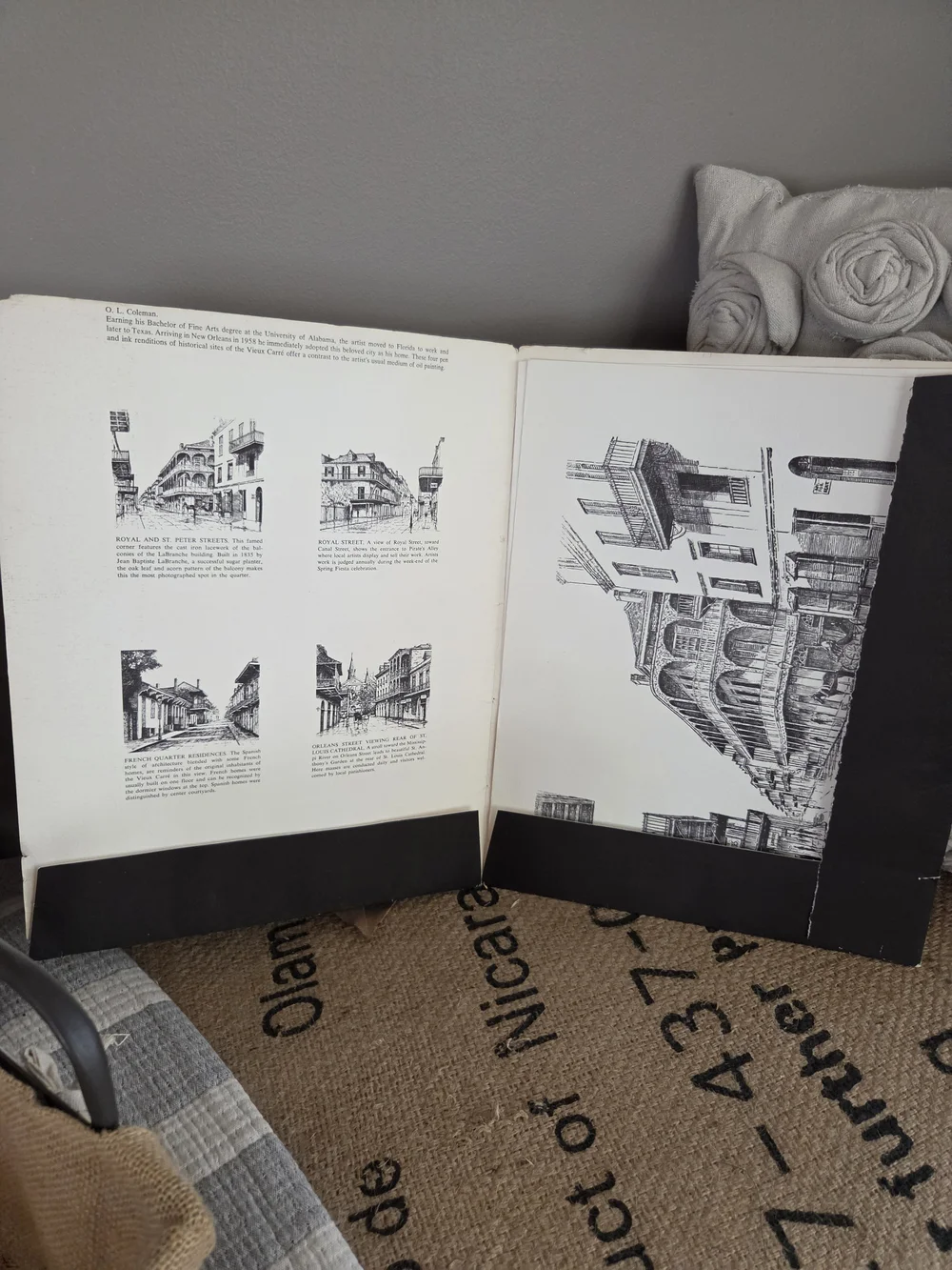 Coleman Vieux Carré Four Sketches Wall Art - Black